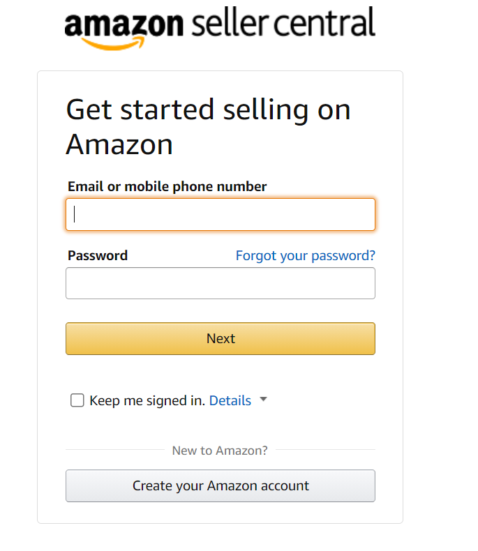 Amazon Login Seller Central