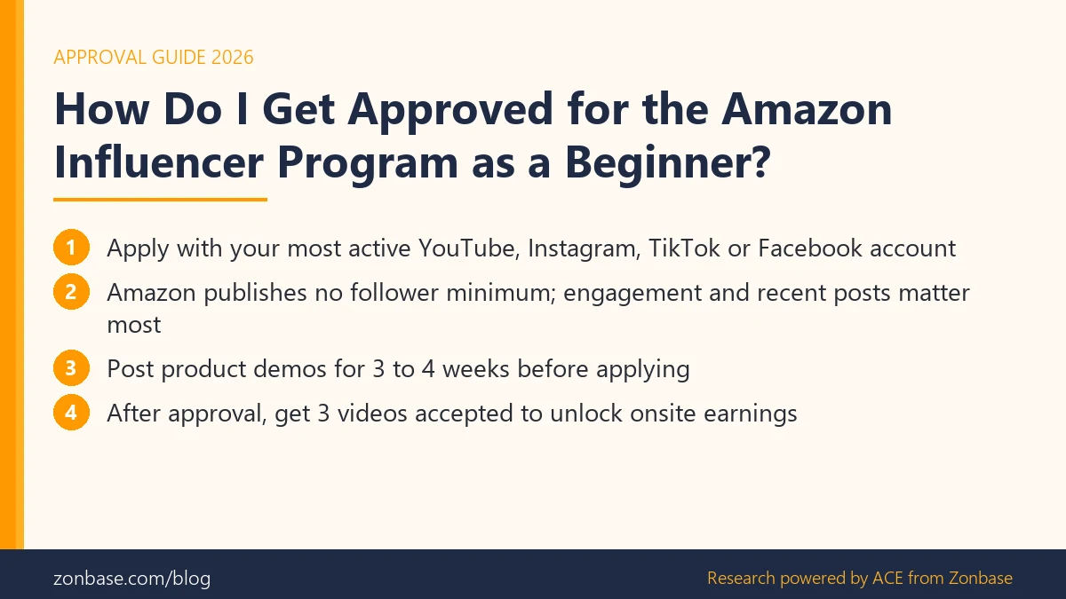 How Do I Get Approved for the Amazon Influencer Program as a Beginner? How to get approved for the Amazon Influencer Program as a beginner: account choice, engagement, preparation and the three-video step